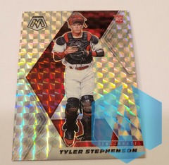 2021 Panini Mosaic Silver Mosaic Prizm #216 Tyler Stephenson RC Reds